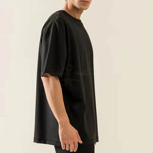 Camisetas de gran tamaño lisas personalizadas para hombres, camisetas transpirables de gran tamaño para hombres, ropa cómoda, camisetas de gran tamaño - Product Image 2