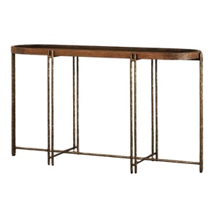 MRS WOODS Mesas de <span class=keywords><strong>consola</strong></span> industriales de lujo Bandeja dorada <span class=keywords><strong>Mesa</strong></span> de <span class=keywords><strong>consola</strong></span> estrecha Entrada - Product Image 1