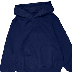 Sudadera con Capucha Extra Grande Color Azul Marino, Unisex, de Algodón y Felpa, Sudadera con Capucha Informal de Invierno, Proveedor Mayorista Personalizado - Product Image 3