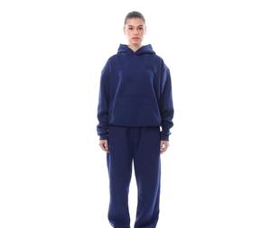 ชุดวอร์มผู้หญิงแบบหนา ระบายอากาศได้ดี มีฮู้ด พิมพ์ลาย ขนาดใหญ่พิเศษ สำหรับฤดูหนาว แบบกลับด้านได้ กันลม รับสกรีนโลโก้ตามสั่ง ขายส่ง - Product Image 5