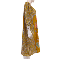 Meilleure Vente – Pyjama Élégant et Décontracté pour Femme, Robe de Nuit à Manches Longues en Tissu Éponge Floral, Marque Cheery, 100% Rayonne, Longueur Genou, Été