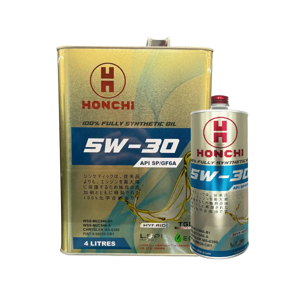 HONCHI 5W30 tamamen sentetik yüksek performanslı yağlayıcı motor yağı sentetik yağlar API SP ILSAC GF-6A yağlayıcı yağ Metal ca