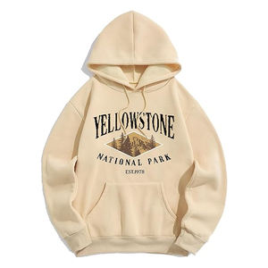 Sudadera con Capucha para Hombre, Invierno, 100% Algodón, Forro Polar, Jersey Térmico, Bordado, Liso Teñido - Product Image 1