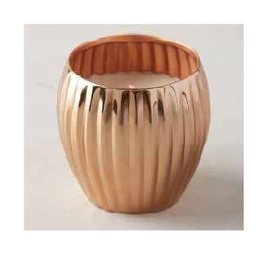 Tazón de vela de Metal elegante con acabado clásico con y sin cera para exportación para iluminación y decoración de oficina de boda en casa - Product Image 2