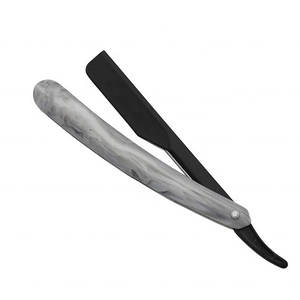 Rasoirs de barbier à manche en plastique acceptable OEM droits fabriqués avec des rasoirs d'épilation en acier inoxydable rasoirs de rasage - Product Image 2