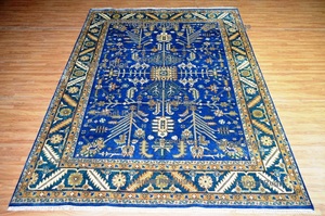 Hariz oushak พรมขนสัตว์คุณภาพระดับพรีเมี่ยม8x10พรมแบบดั้งเดิมสีแดงเข้มแบบเรื่องราวที่ตัดกันสำหรับห้องนั่งเล่นพื้นที่สวดมนต์ - Product Image 3