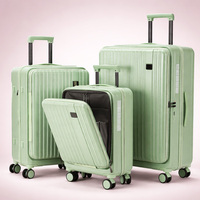 Ensemble de bagages durable 20'' 24'' 28'' avec cadre antichoc et apparence intemporelle élégante, ensemble de valises 3 pièces