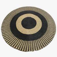 Panier de rangement rond en jonc de mer naturel Bali Palit Hawaii