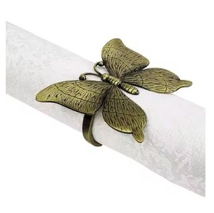 Servilletero de latón Servilletero de metal de nuevo estilo para decoración de bodas Último servilletero a precio mayorista - Product Image 1