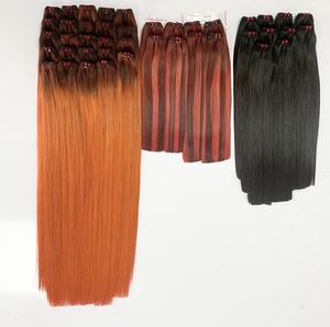 Extensions de cheveux vietnamiens Remy Double trame de couleur chaude pour les femmes africaines Styles droits soyeux prix de gros cheveux de trame - Product Image 1