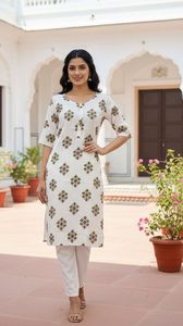 Casual Wear Printed Rayon <b>Kurti</b> Woman Fashion Manufacturer And Supplier From Surat At Wholesale Rate - Product Image 3