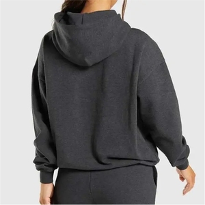 Nouveau design, logo personnalisé, sweat à capuche pour femme avec coupe ajustée et confortable pour l'hiver, couleur unie, mode, avec service OEM - Product Image 2