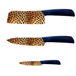 Juego de Cuchillos de Chef de 4 Piezas con Hoja de Cerámica y Mango de Plástico, Diseño Nuevo, para Entusiastas de la Cocina Profesional, Entrega Súper Rápida, Envío Gratuito - Product Image 2