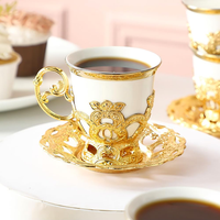 Ensemble de tasses à café et à thé en céramique écologiques de luxe, 12 pièces (couleur personnalisée, logo, emballage, utilisation pour les fêtes)