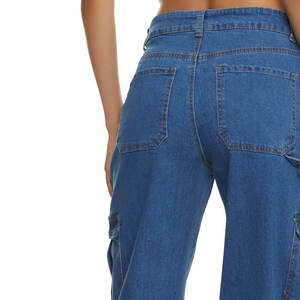 กางเกงยีนส์แฟชั่นสำหรับผู้หญิงกางเกงคาร์โก้แฟชั่นสำหรับฤดูหนาวดีไซน์ผลิตตามสั่ง - Product Image 6