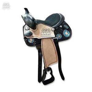 Saut synthétique de qualité supérieure selle occidentale fibre de verre arbre cheval équipement noir personnalisé Portable accessoires équestres en gros - Product Image 1