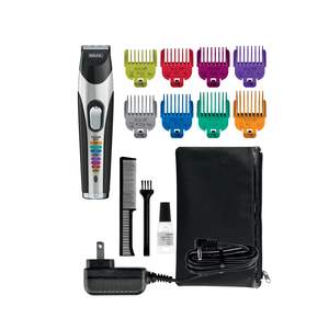 Tondeuse à barbe portable sans fil noire, réglable, étanche, en acier inoxydable, rechargeable par USB, lavable, pour usage domestique, hôtelier et en camping-car - Product Image 3