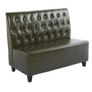 Asientos de Banqueta Clásicos Tapizados en Cuero PU Negro, Estilo Lounge Comercial, Muebles Tapizados para Restaurante, Bar, Cafetería - Product Image 6