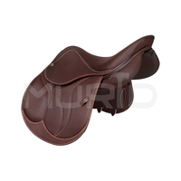 Nouvelle Arrivée Selle d'Équitation de Luxe en Cuir de Haute Qualité, Confortable, avec Arceau en Bois Anglais, Couleur Personnalisable