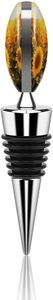 Sunshine Sunflower Field Stainless Steel <b>Wine</b> Bottle Stoppers Reusable Vacuum Corks With Gift for <b>Wine</b> Lovers - Product Image 2