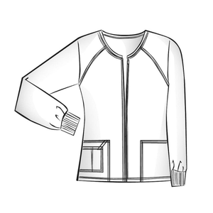 Veste médicale infirmière avec fermeture éclair, veste d'uniforme extensible pour infirmières - Product Image 6