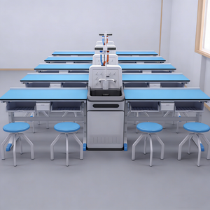 Banc de laboratoire scolaire, table de laboratoire scientifique pour lycée, pour la préparation aux cours de <span class=keywords><strong>chimie</strong></span> et de biologie - Product Image 4