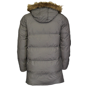Blouson matelassé brillant personnalisé pour homme, léger, en fausse fourrure, avec capuche, épais, réfléchissant, écologique, style urbain, hiver, OEM - Product Image 6