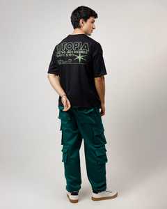 Camiseta de algodón de gran tamaño para hombre, camisetas con estampado de peso pesado, logotipo personalizado, camiseta de prensa de calor para hombre - Product Image 2