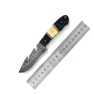 Premium Quality Damascus Steel Hunting <b>Knife</b> Comfortable Handle Grip High Hardness Blade for Outdoor Camping-OEM Customizable - Product Image 1