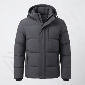 Veste matelassée décontractée vintage pour homme, couleur personnalisée, col montant, imperméable, coupe-vent, parka fine, vêtements de printemps - Product Image 1