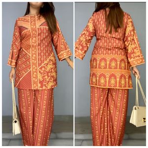 เซ็ตสายพิมพ์เรยอนผ้าเรยอน100% สไตล์ลำลองสำหรับผู้หญิงราคาดีที่สุดสวมใส่ได้ - Product Image 1