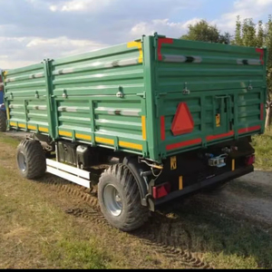 Nuevo diseño de calidad Tractor agrícola asequible Remolque basculante hidráulico Remolque volquete de granja de 20 toneladas Remolque basculante de tractor - Product Image 6