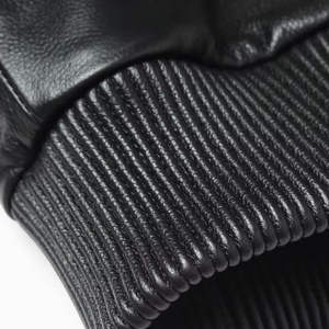 Chaqueta de Cuero Vacuno Genuino para Hombre, Chaqueta Corta Estilo Béisbol con Método de Tejido Transpirable, Estilo Urbano, Temporada de Primavera - Product Image 4