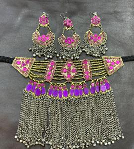 Haute qualité mariée Afghani Vintage ensembles de bijoux Style afghan Tribal Kuchi à la main couleur dorée ensemble de bijoux confortable - Product Image 1