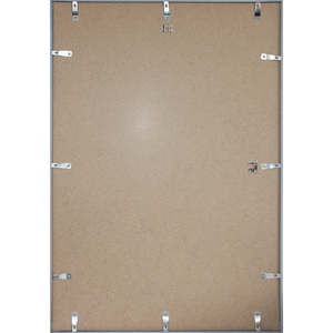 Modern <b>A2</b>/A4 Size Silver Metal <b>Photo</b> <b>Frame</b> with Glass and Wood Square Shape 70 X 100 cm Decorative Poster <b>Frame</b> Made of Alloy - Product Image 2
