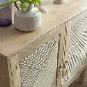 Aparador pequeño de madera de mango Indiana - Product Image 3