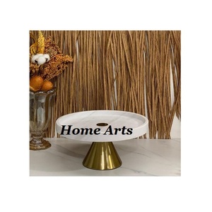 Classic Design Wooden <b>Cake</b> <b>Server</b> With Iron Stand Greatest Quality Round Shape <b>Cake</b> Stand By Home Arts - Product Image 4