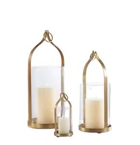 Soporte votivo de Metal con acabado dorado de diseñador hecho a mano, tarros de velas decorativas para el hogar para iluminación navideña, tendencia de Venta caliente - Product Image 2