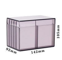 10 couches acrylique faux cils boîte de rangement cils colle porte-palette conteneur fermé emballé cils outil et accessoires