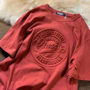 Premium Top Qualité Personnalisé Conception À La Mode Logo Lourd 100% Coton En Relief Vintage Ajusté T-shirts À Manches Courtes pour Hommes - Product Image 5