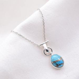 Turquoise Gemstone Gros Pendentif 925 Sterling Silver Fine Jewelry Pendentif Avec 925 Timbre Argent Femmes Pendentif Bijoux - Product Image 4