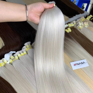 ผมต่อจากเวียดนาม20นิ้วสีผมธรรมชาติแข็งแรงและนุ่มสลวยสองชั้น100กรัม - Product Image 1