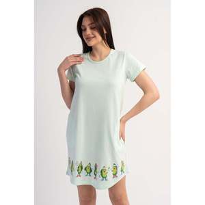 Túnica KADIN P.SUPREM O YAKA KISA KOL ETEGI OVAL CEPLI - Verde - Verde - Product Image 1