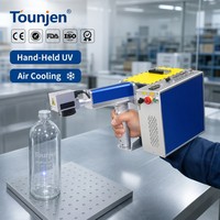 Refroidissement par air de machine de marquage laser UV CNC tenu dans la main de type fendu pour les matériaux non métalliques en caoutchouc de verre supportant AI PLT