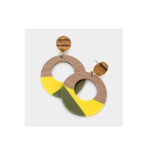 Party Wear Women Jewelry Epoxy Resin Earring Exquisite Design Christian Resin Hoop Earrings 100% Handmade High Quality - Product Image 4