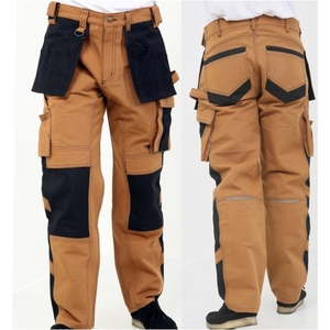 Pantalon de travail industriel léger de qualité supérieure, protection de sécurité, imperméable, respirant, en toile écologique, plissé devant - Product Image 1