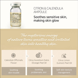 Precio auténtico para paquete de 12 Kit de ampollas de refuerzo de Citrón y caléndula Suero blanqueador para calmar y calmar la piel - Product Image 3