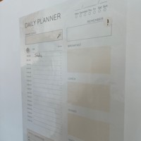 Planificateur quotidien pliable StaticPaper 2024 modèle 3, tableau électrostatique effaçable à sec pour la maison et le bureau