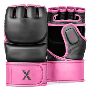 Guantes de Cuero para MMA de Ajuste Seguro, para Entrenamiento de Artes Marciales y Boxeo, con Soporte para Muñeca, Cómodos, Transpirables y que Absorben la Humedad - Product Image 1