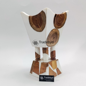 Wooden Resin Bakhoor burner Handmade <b>Aroma</b> <b>Diffuser</b> Premium Quality for Luxury Home Decor Meditation Ambience Gifting Tradebyd - Product Image 3